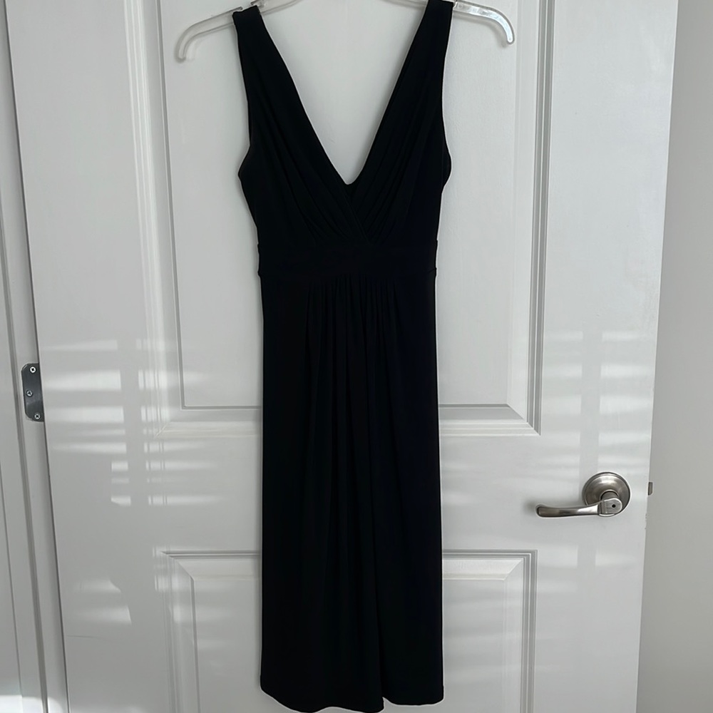 Black Back Tie Dress